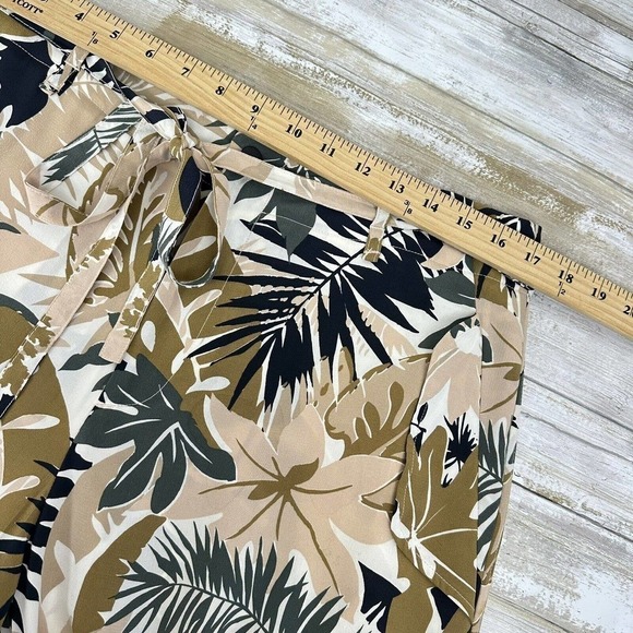 RAG & bone Size 10 Victoria Tropical Print 100% Silk Pants Wide Leg or Jogger - Picture 11 of 16